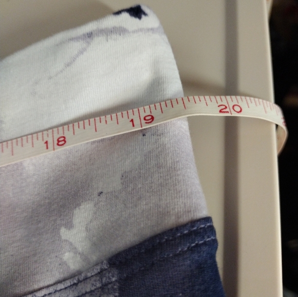 #0361 XL (Tag 1X runs small) NWT TOMMY HILFIGER Blue/Wht Tie Dye Jersey Leggings - Picture 9 of 16